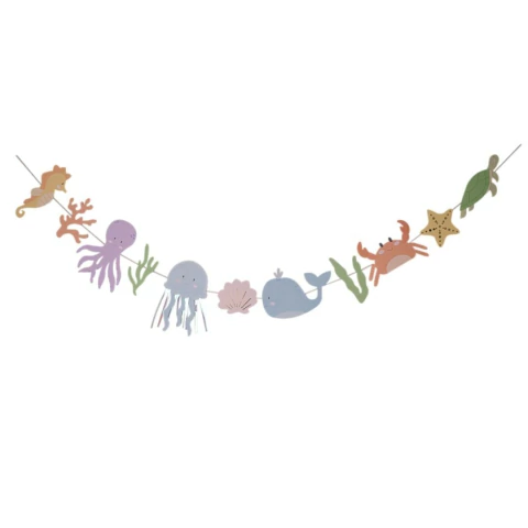 GUIRLANDA DECORATIVA ANIMAIS MARINHOS (1 UNID)