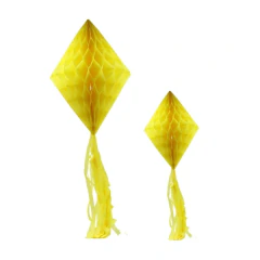 Enfeite Balão Junino Colméia Amarelo (02 PEÇAS)
