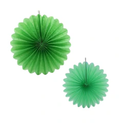 Kit de decoração Leque Fiorata Pendente Verde Claro (02 PEÇAS)