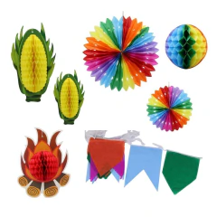 Kit de decoração festa junina aéreo (07 PEÇAS)