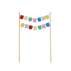 TOPO DE BOLO FESTA JUNINA BANDEIRINHA