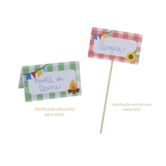 Kit Decoração Festa Junina -6 Picks Espetos + 8 Plaquinhas de Identificação de Comidas na internet
