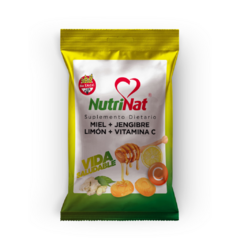 SAN CEFERINO NUTRINAT Caramelos Miel, Jengibre y Limón 10 Unidades