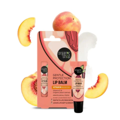Bálsamo Labial con FPS 15 - Vitamina E y durazno ORGANIC SHOP - Farmacia Mas Natural