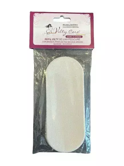 REFIL PEDICURE BRANCA - 12 UNID