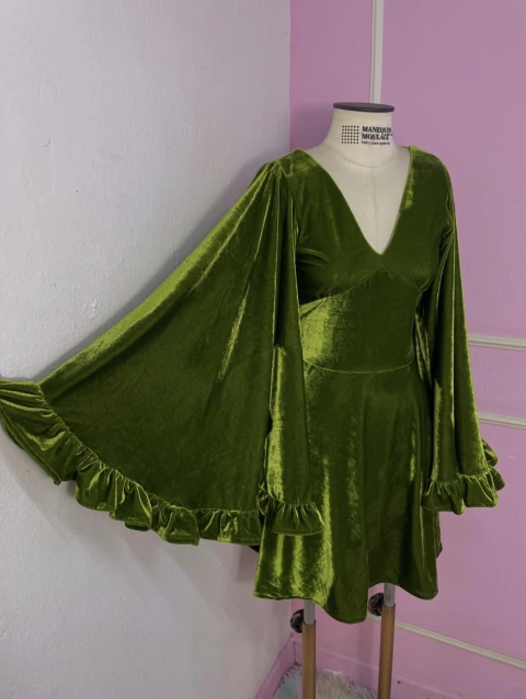 Vestido Rebecca Veludo Sob Medida