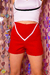 Short Piquenique Vermelho Sob Medida