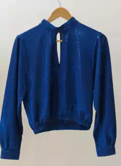 Blusa NIGHTFLYER (Brillos Azul )