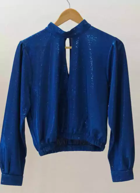 Blusa NIGHTFLYER (Brillos Azul )