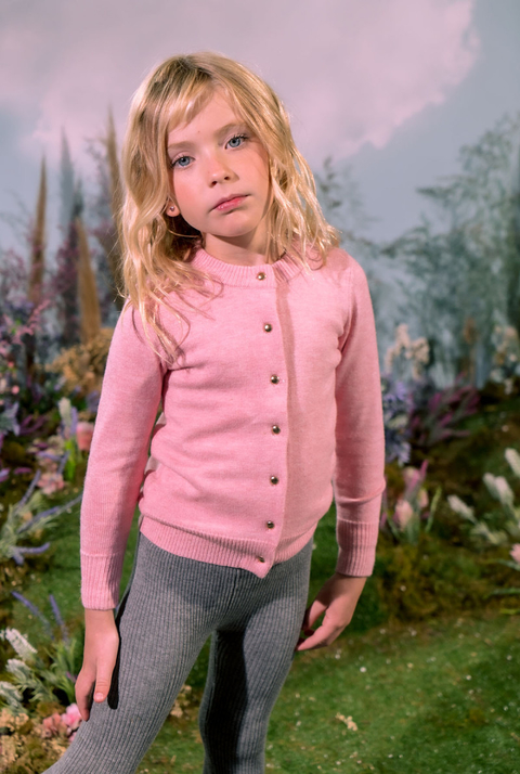 Cardigan Simona-Rosa-Verde