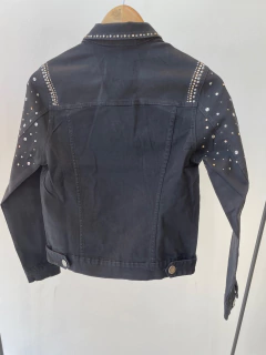 Campera denim GIVE ME FIRE (negro) - comprar online