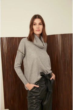 POLERON M/L FLORENCIA (gris) - comprar online