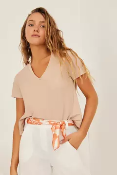 Pañuelo FLORAL DISTORT (naranja)