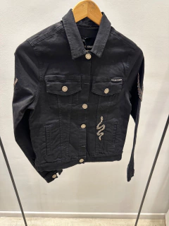 Campera DENIM ELOISE (negro) - comprar online