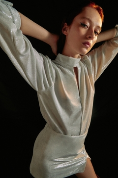 Blusa NIGHTFLYER (Brillos Plata)
