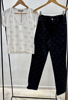Pantalon ONE IN A MILLION (negro) - MaryCruz