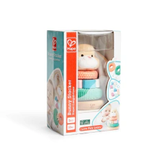 Conejo apilable en madera y peluche en internet