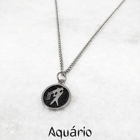 Colar Zodiaco Signo de Aquário