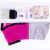 Ambo Paulina fucsia con gris y negro - Master Uniformes