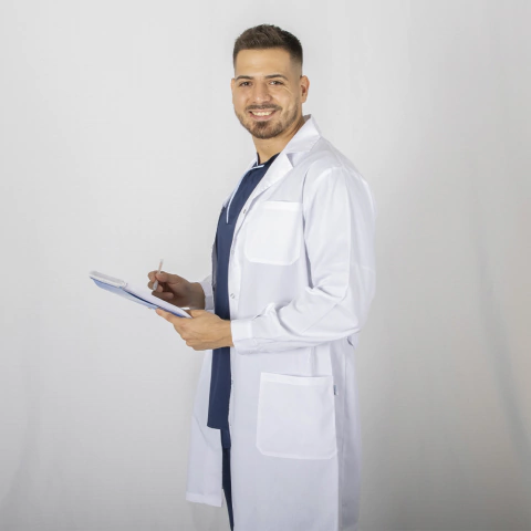 Guardapolvo Blanco Hombre