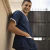 Ambo Santino azul con blanco - Master Uniformes