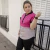 Ambo Paulina fucsia con gris y negro - comprar online