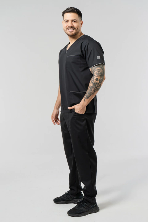 Ambo Leo negro con gris