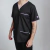 Ambo Leo negro con lila - Master Uniformes