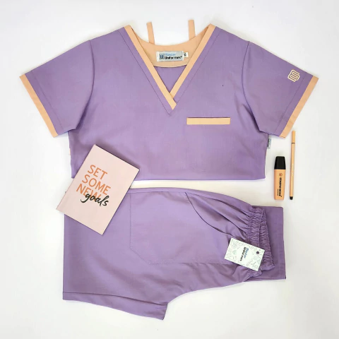 Ambo Paz lila con durazno