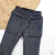 Jogger Corderoy Con Piel Negro en internet