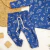 Conjunto Dinos y Palmeras Azul en internet