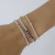 PULSERA ELASTIZADA COLORS SEPARATED DE PLATA 925 en internet