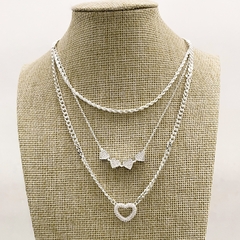 COLLAR GRUMET HEART SHINE DE ACERO BLANCO en internet