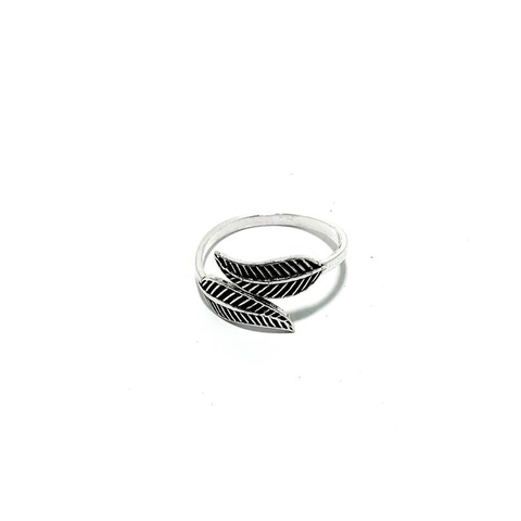 MIDI HOJAS DE PLATA 925