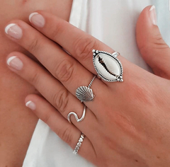 ANILLO WAVE SERENA DE PLATA 925 - comprar online