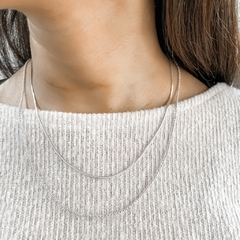 CADENA COLA DE RATON DE ACERO BLANCO - comprar online