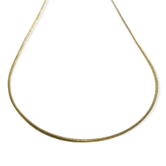 CADENA COLA DE RATON DE ACERO DORADO
