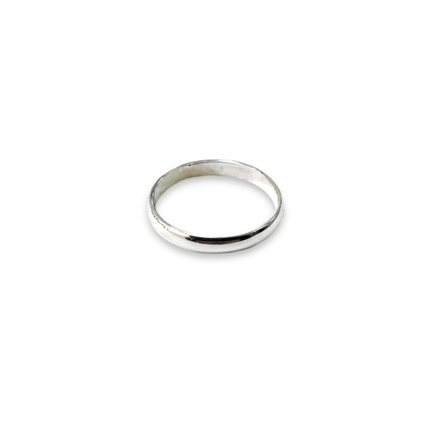 ALIANZA MEDIA CAÑA PLATA 3MM DE PLATA 925