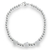 PULSERA BALLS HEART WHITE DE ACERO BLANCO