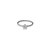 ANILLO FLORECITA WHITE DE ACERO QUIRURGICO