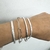 PULSERA CINTA M DE PLATA 925 - comprar online