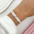 PULSERA CINTA RAPUN DE ACERO BLANCO en internet