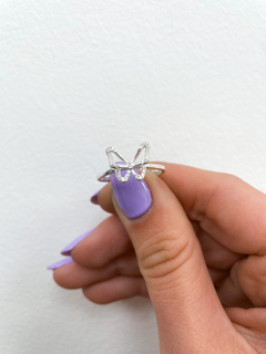 ANILLO BUTERFLY EMPTY SHINE DE PLATA 925 en internet
