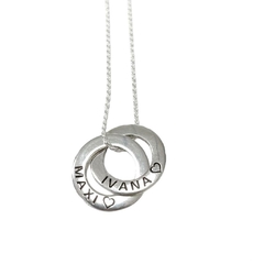 DIJE 2 ARANDELAS DE PLATA 925 - comprar online