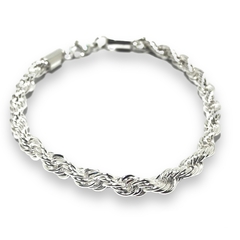 PULSERA TOURBILLON XL 6MM DE ACERO BLANCO