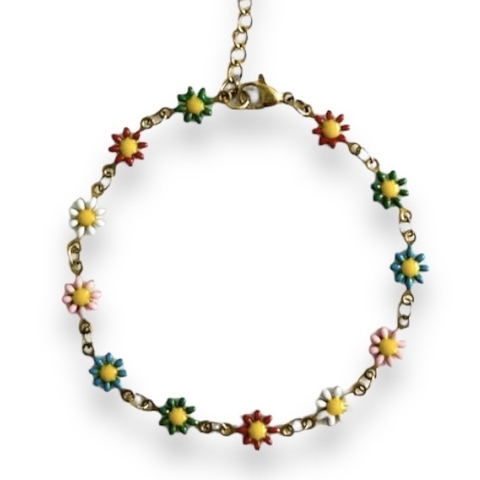PULSERA SPRING COLORS GOLD DE ACERO DORADO