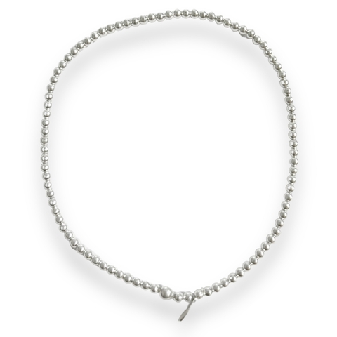 PULSERA ELASTIZADA BOLITAS DE PLATA 925 - comprar online