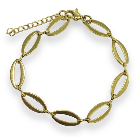 PULSERA VAINA DE ACERO DORADO - comprar online