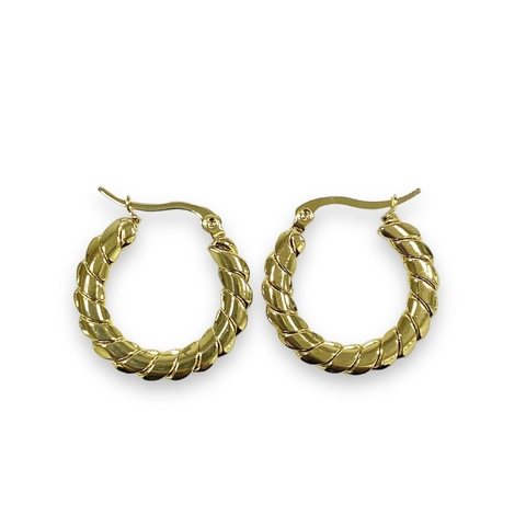 ARGOLLAS PULGUE DE ACERO DORADO