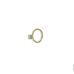 ARGOLLA MINI SHINE CIRCLE DE ACERO DORADO